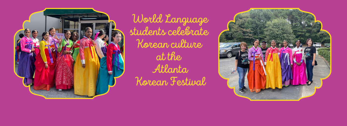 world language students attend korean festival